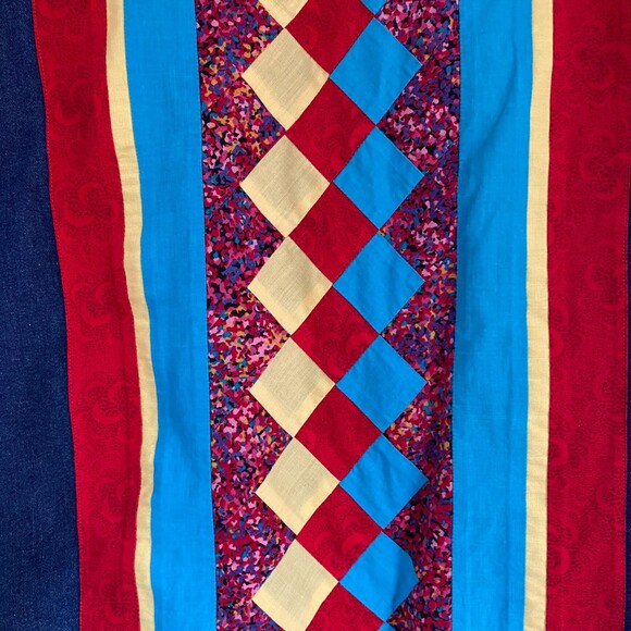 VTG Handmade Patchwork Pockets Lined Jean Jacket Retro Boho Festival Size XXL - Picture 7 of 12